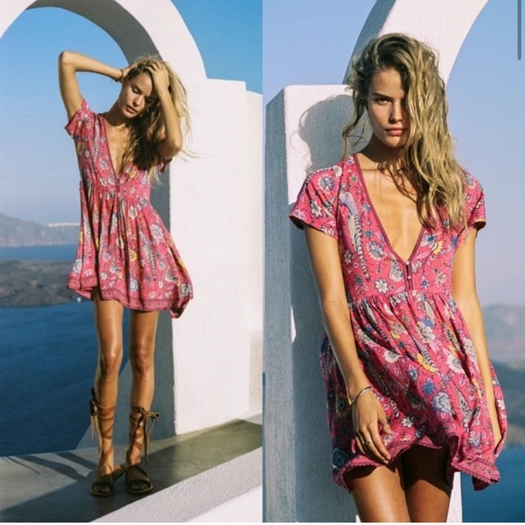 SPELL AND THE GYPSY COLLECTIVE RED
LOVEBIRD DRESS - Picture 3 of 12